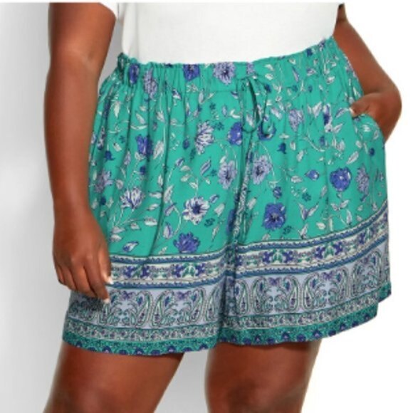 Ginny Tie Waist Short Jade Size 14 - Picture 1 of 10